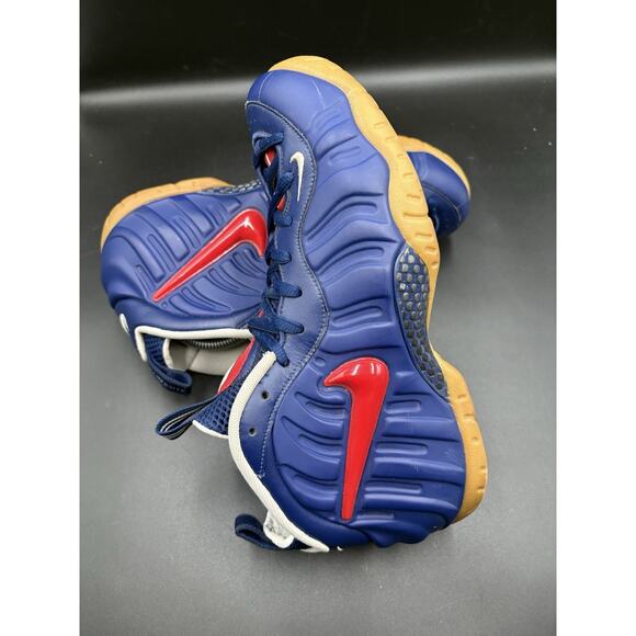 Men’s Nike Air Foamposite, Pro Usa, Blue Void University Red Size 10 ￼ main image 6